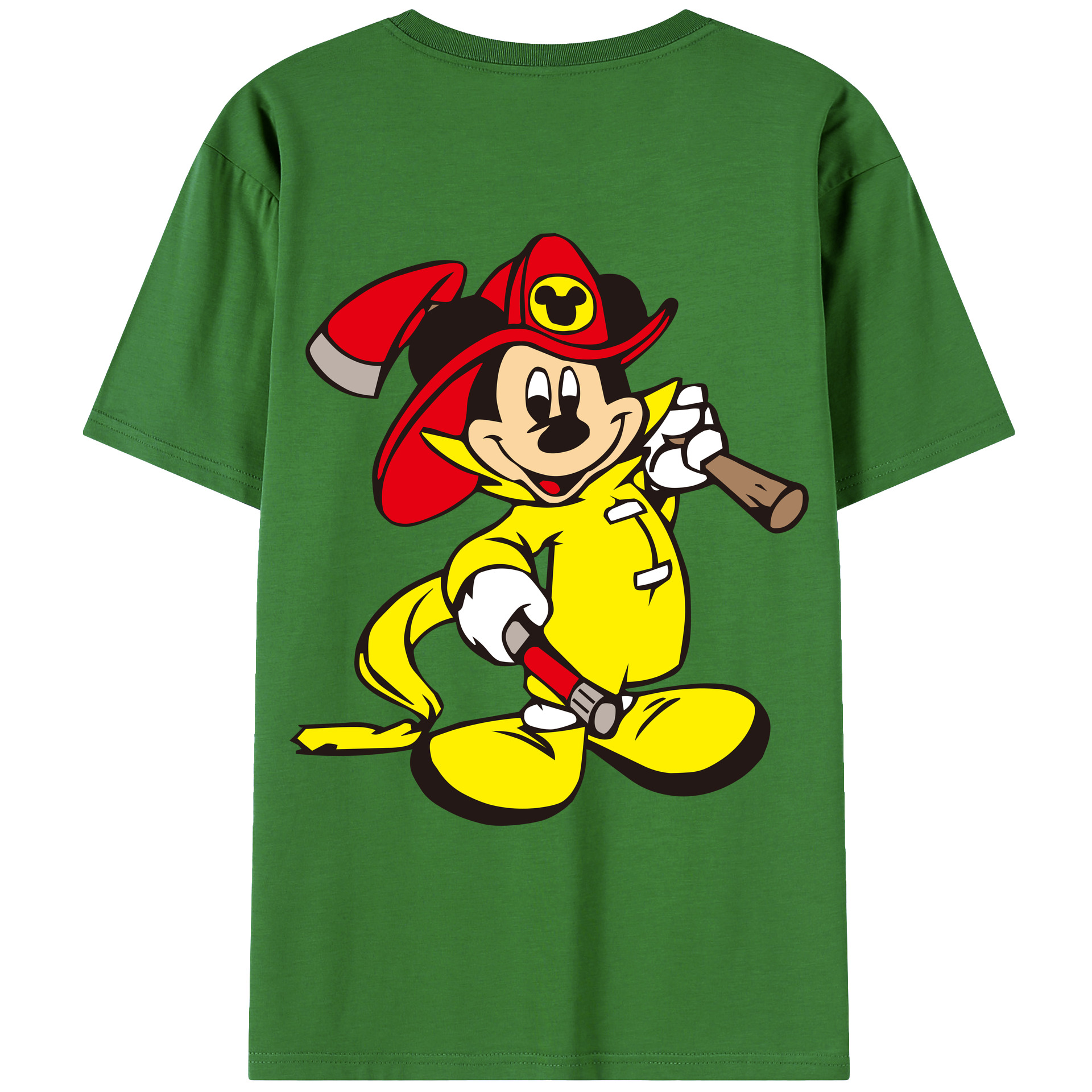 （画像用） ミッキーマウス Mickey Mouse レディース半袖Tシャツ(バックプリント)